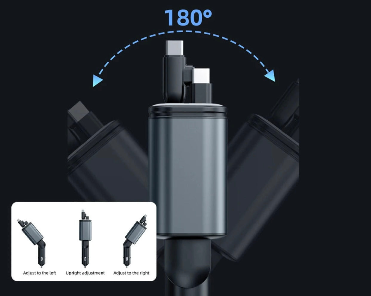 Multifunktional Car charger with led light