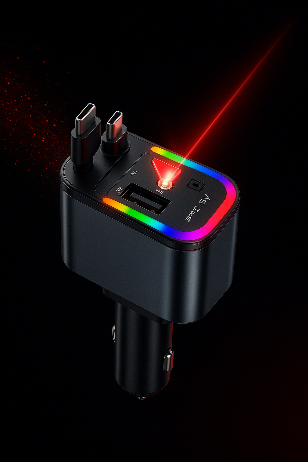 Multifunktional Car charger with led light